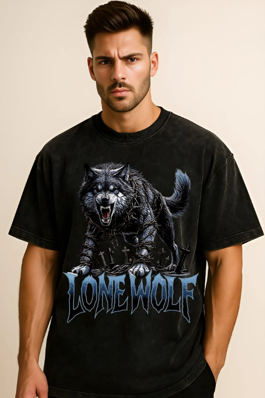 Graphic Oversized Acid Wash T-Shirt – Unisex Grunge Streetwear