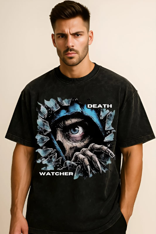 Graphic Oversized Acid Wash T-Shirt – Unisex Grunge Streetwear