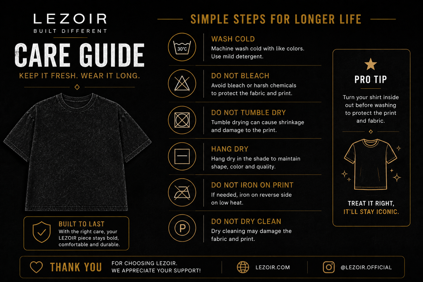 Custom Oversized Acid Wash T-Shirt | Upload Your Design | Lezoir