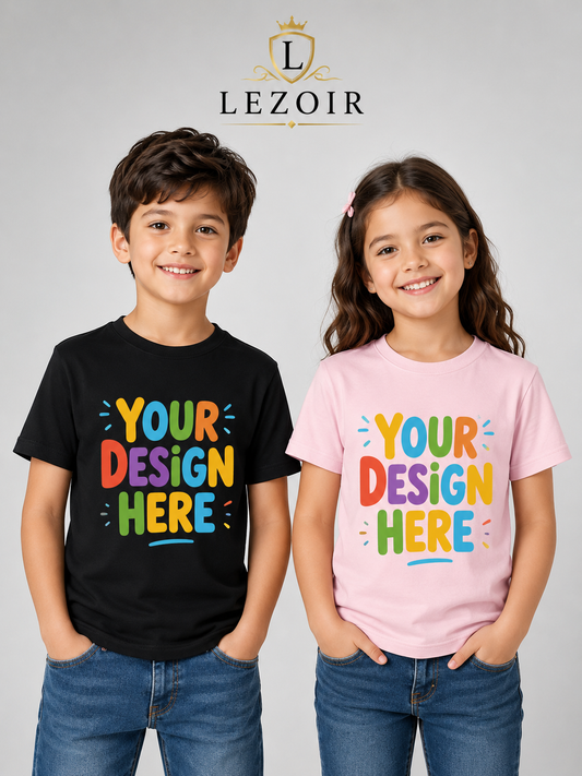 Kids Customized T-Shirt with Photo & Name Print – Lezoir