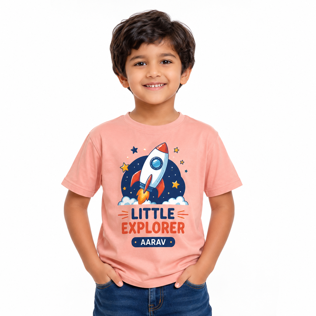Kids Customized T-Shirt with Photo & Name Print – Lezoir