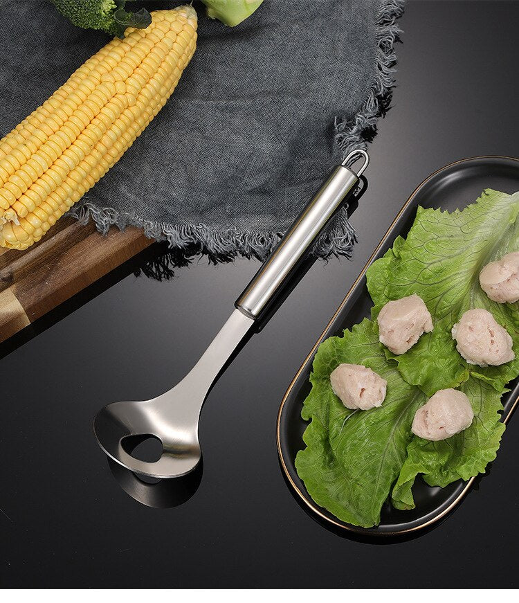 Set of 2 Stainless Steel Meatball Making Spoon