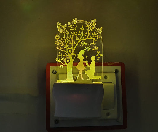 3D ” You are My Life  ” Beautifully Colour Changing Lamp