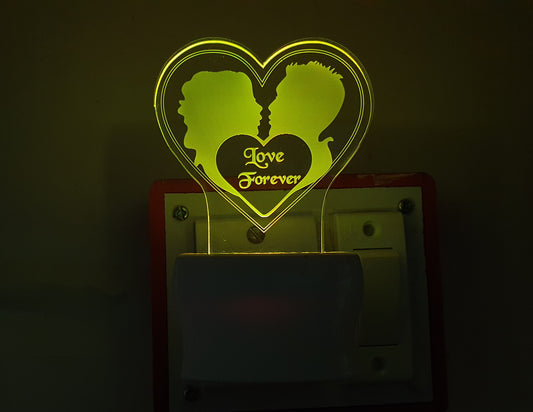 3D ” LOVE U FOREVER ” Beautifully Colour Changing Lamp