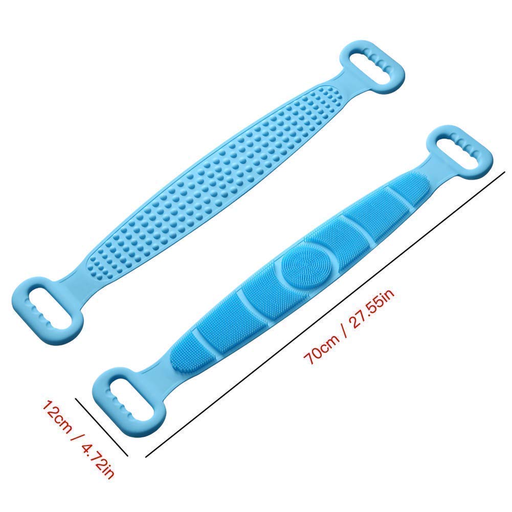 Silicone Body Scrubber Belt Double Side Shower Belt