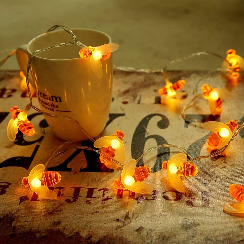Honeybee Fairy String Lights, 4 Meter (16 Led)