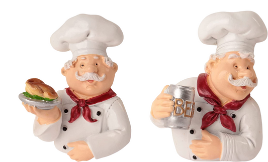 2Pc Cute Cook Chef ( Beer & Chicken ) Design Power Plug Socket Holder