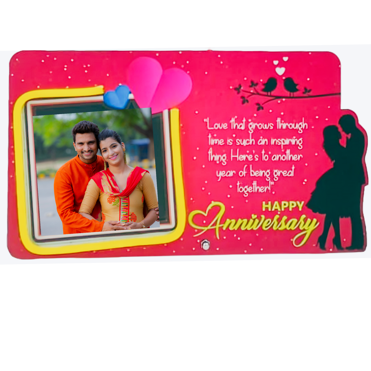 Customized Photo Frames with Neon light for Anniversary, Couple Gift Place in Bedroom, Living Room and gift to your love ones