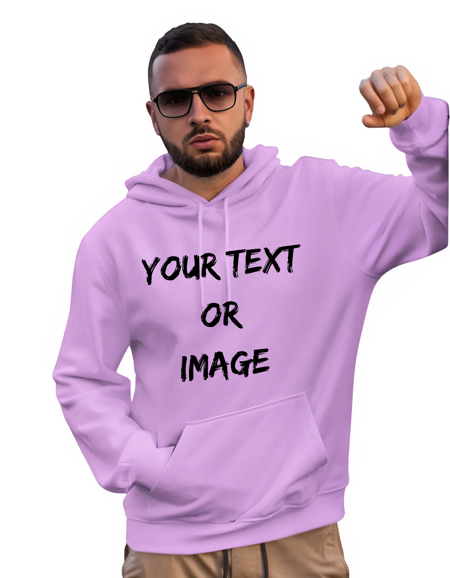 Lezoir Customize Lavender Hoodie Unisex