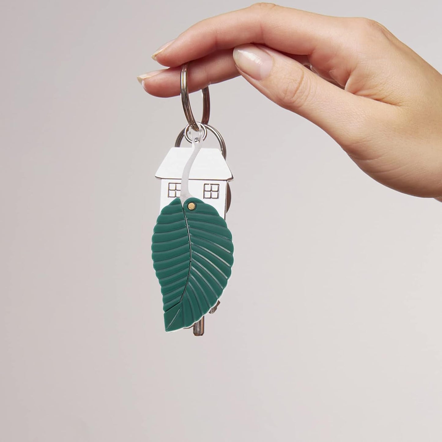 2 Packs Of Green Leaf Key Chain Multi -Function Pocket Outdoor Multi -Function Tool Key Accessories