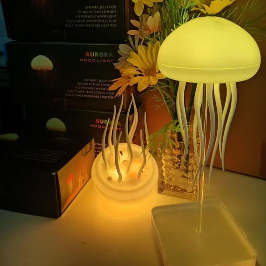 Jellyfish Night Light Lamp, Baby LED Color Changing Lamp for Kids, Baby Room Decor, Aesthetic Gifts for Girls, Boys, Friends & Ocean Lovers Night Lamps Hanging Base (Jelly Fish)