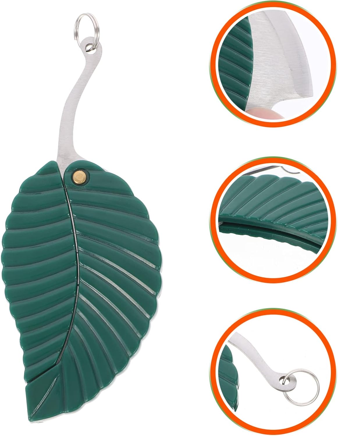 2 Packs Of Green Leaf Key Chain Multi -Function Pocket Outdoor Multi -Function Tool Key Accessories