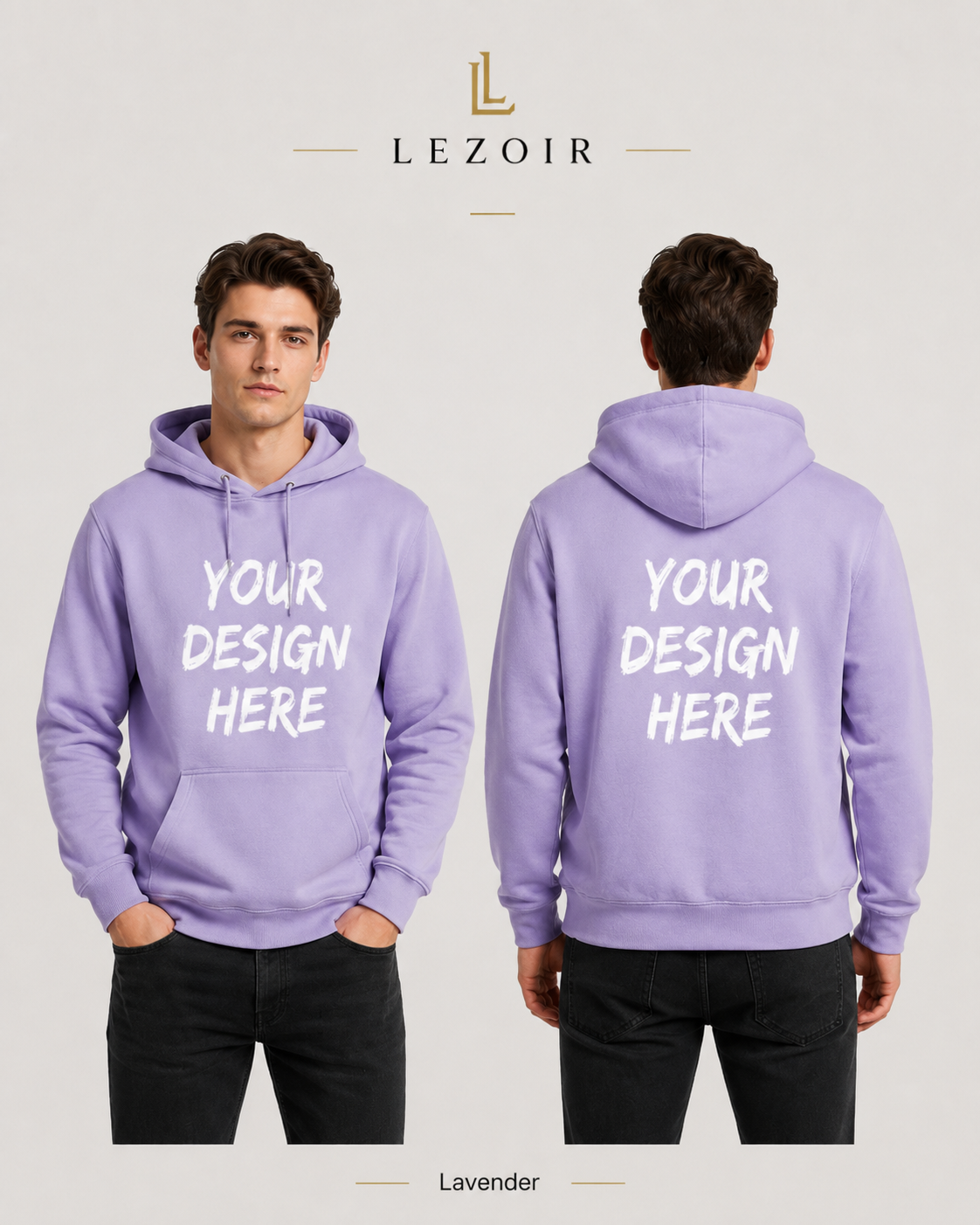 Custom Hoodie for Men & Women – Personalized Photo, Text & Logo Printed Hoodie by Lezoir