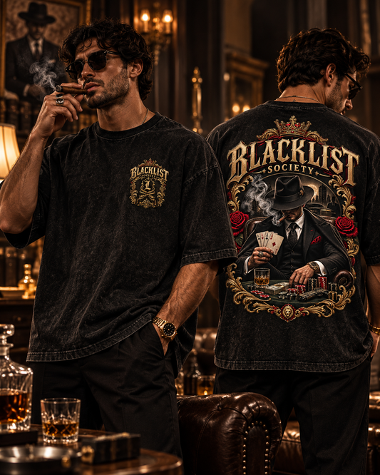 Blacklist Society Oversized Acid Wash T-Shirt