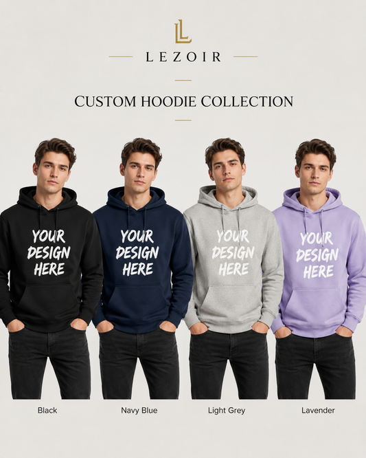 Custom Hoodie for Men & Women – Personalized Photo, Text & Logo Printed Hoodie by Lezoir