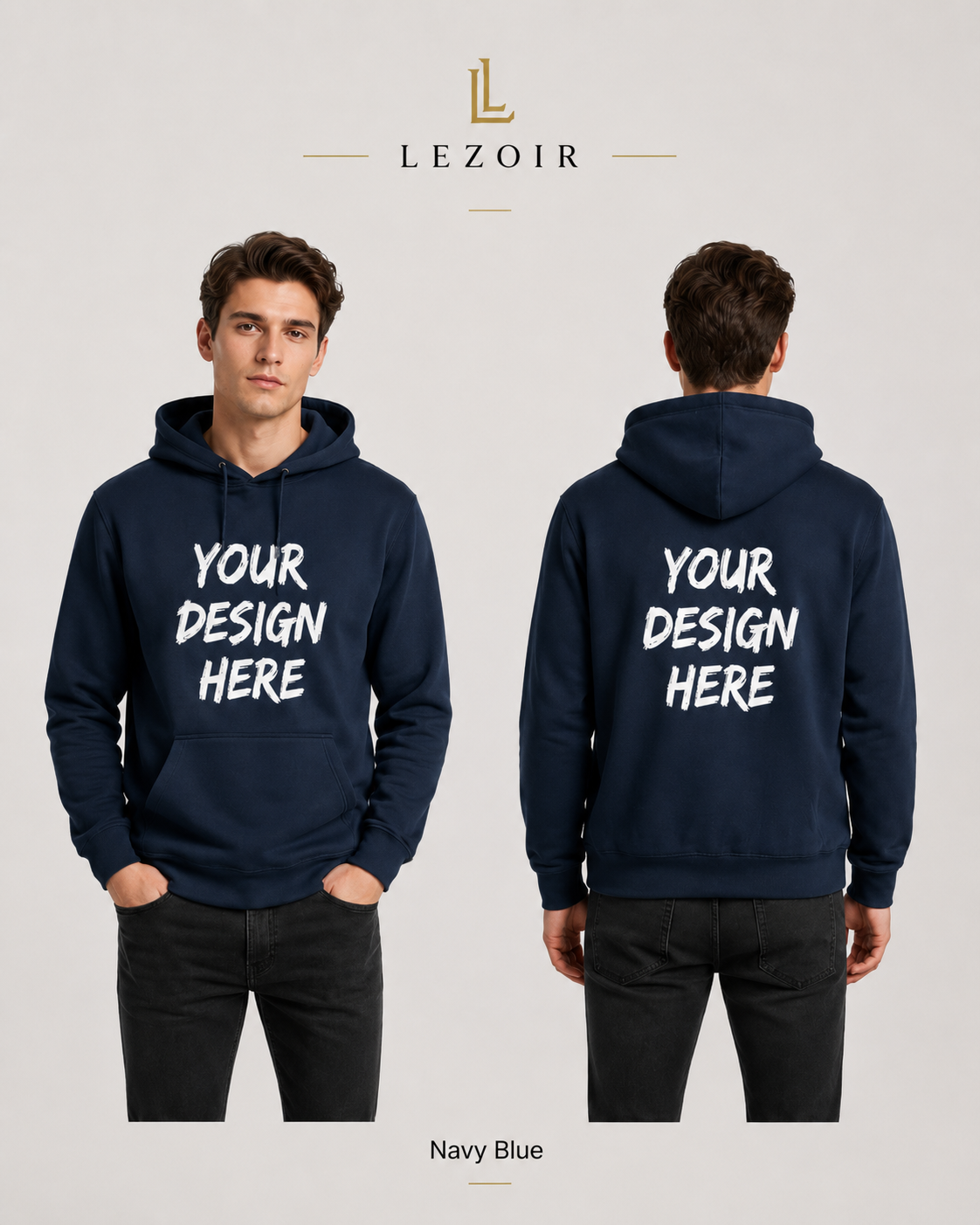 Custom Hoodie for Men & Women – Personalized Photo, Text & Logo Printed Hoodie by Lezoir