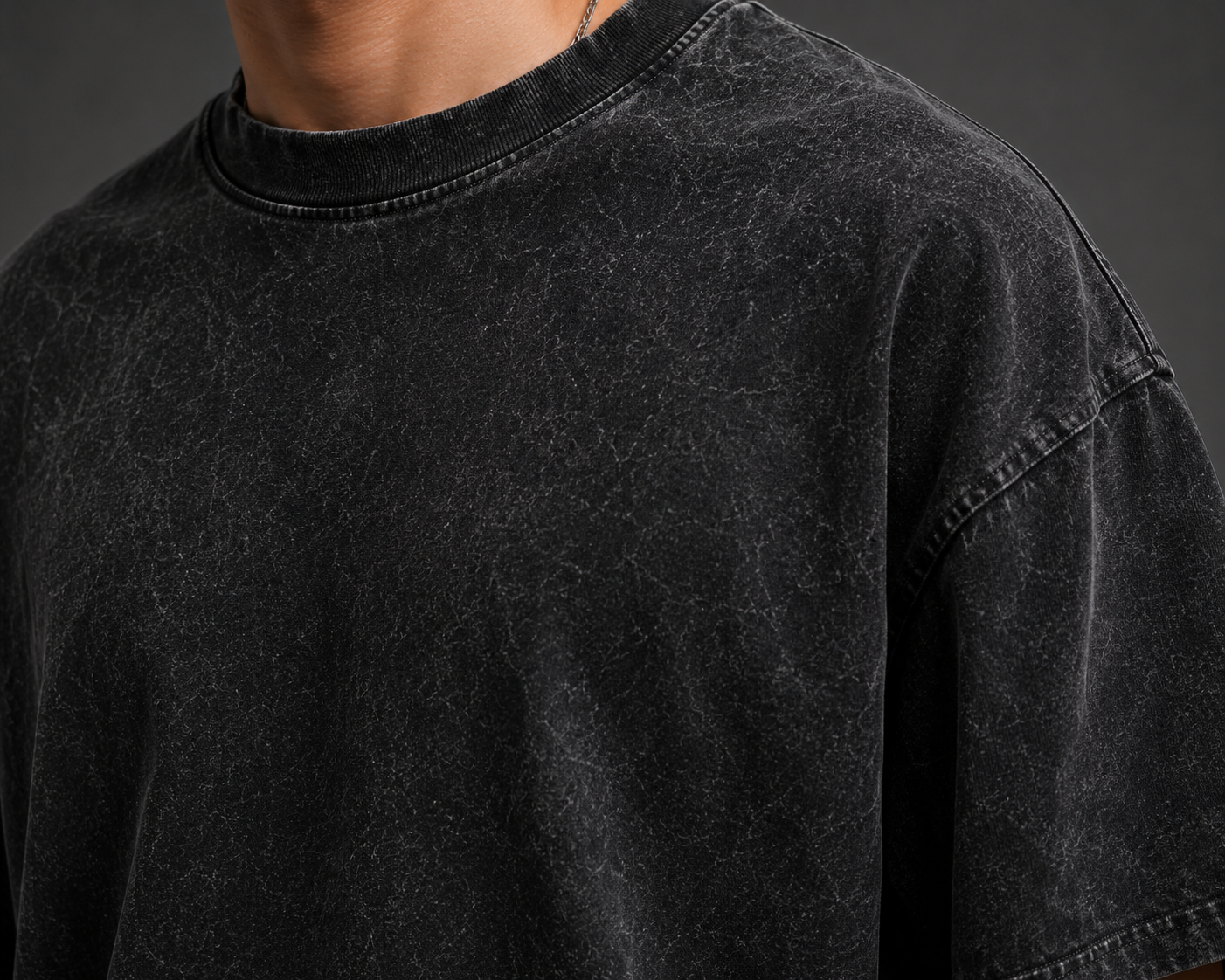 Plain Oversized Acid Wash T-Shirt – Unisex Streetwear