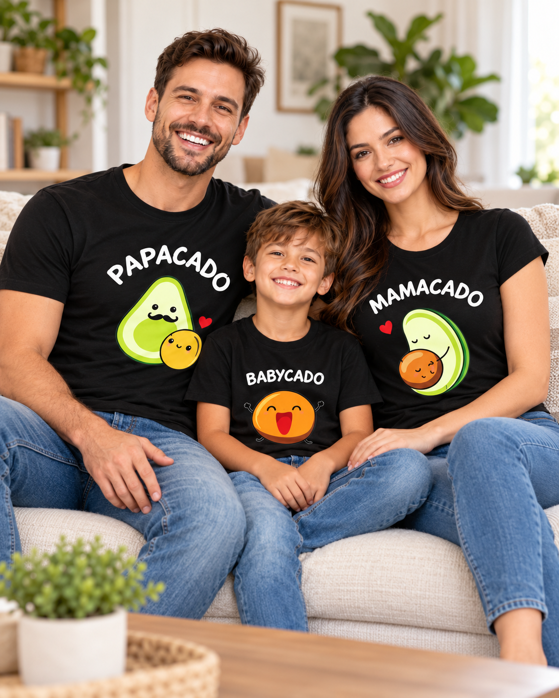 Papacado Mamacado Babycado Family Matching T-Shirts