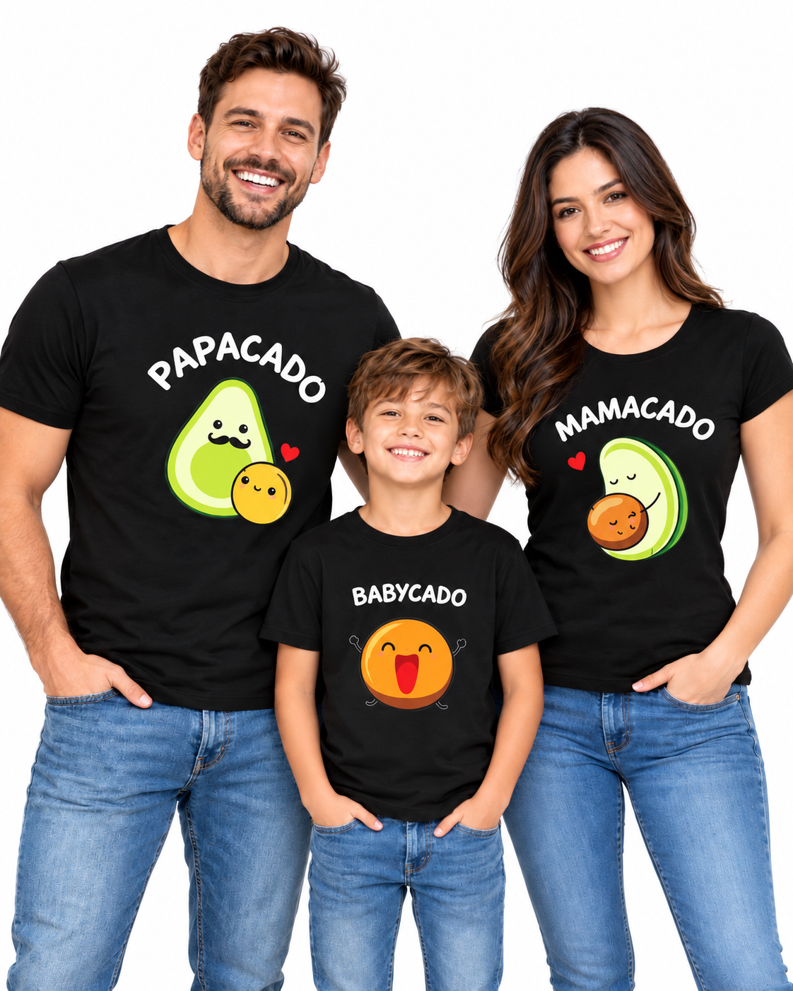 Papacado Mamacado Babycado Family Matching T-Shirts