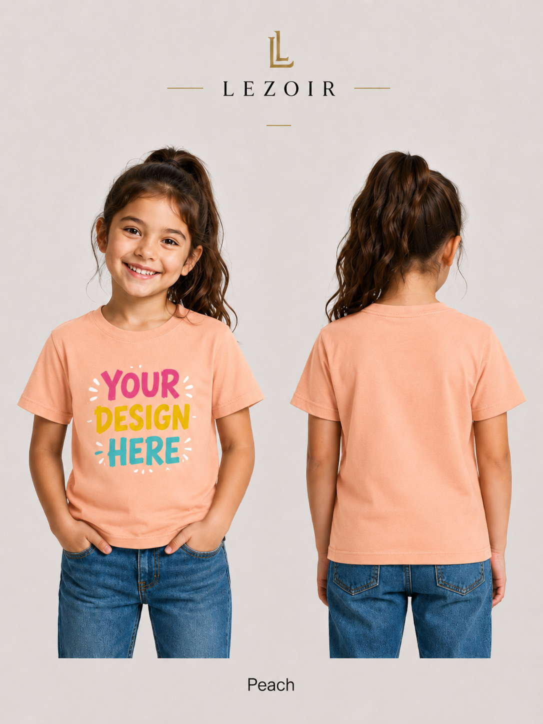 Kids Customized T-Shirt with Photo & Name Print – Lezoir