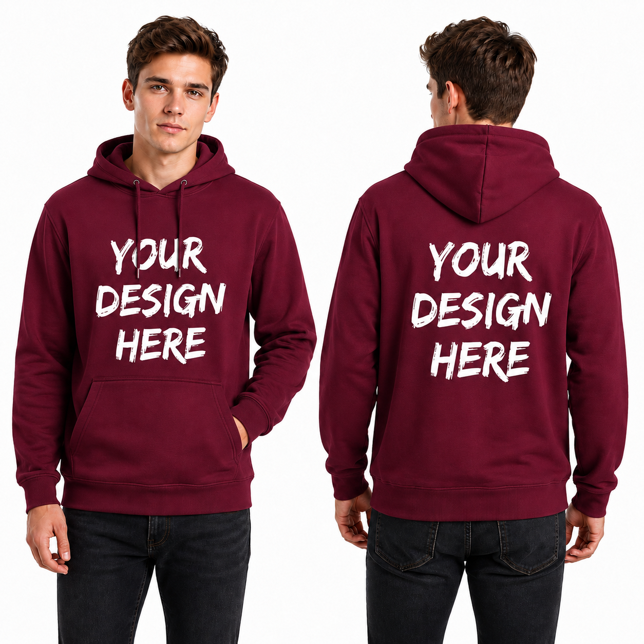Custom Hoodie for Men & Women – Personalized Photo, Text & Logo Printed Hoodie by Lezoir
