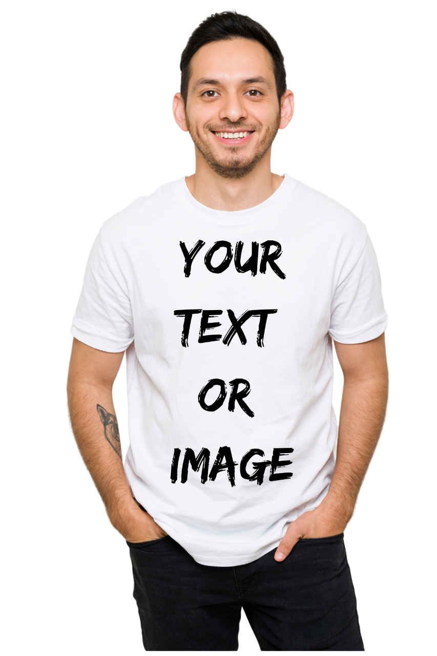 Mens Customize Regular Fit Half-Sleeve T-Shirt