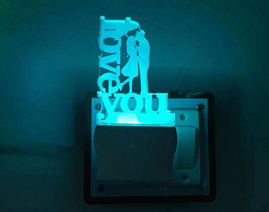 3D ” LOVE YOU ” Beautifully Colour Changing Lamp