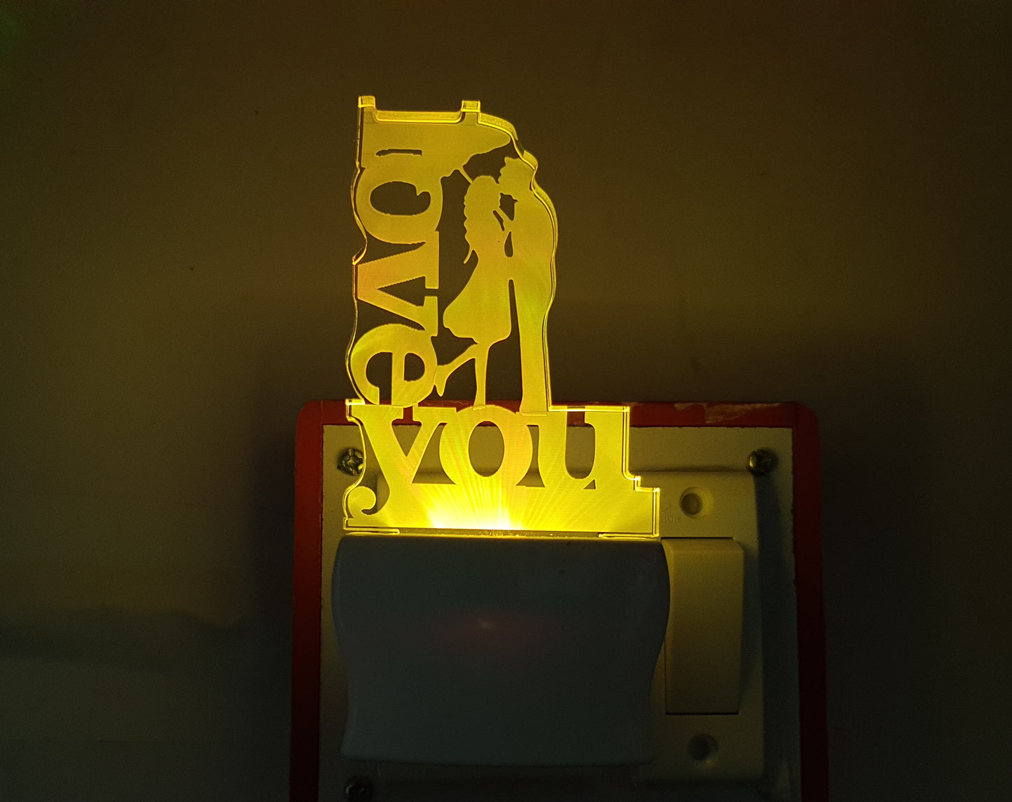 3D ” LOVE YOU ” Beautifully Colour Changing Lamp