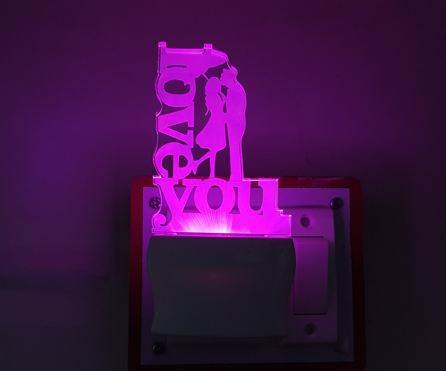 3D ” LOVE YOU ” Beautifully Colour Changing Lamp