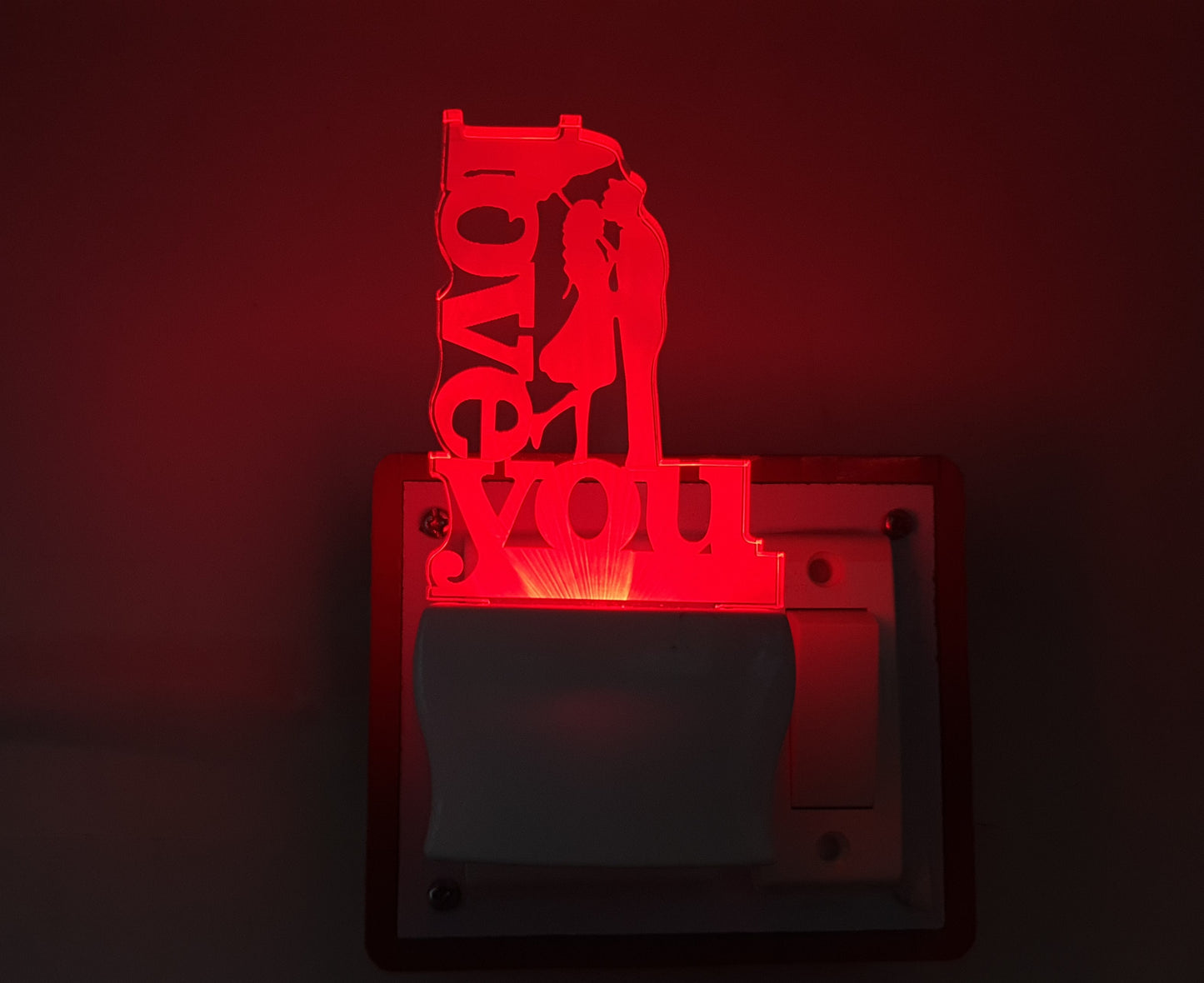 3D ” LOVE YOU ” Beautifully Colour Changing Lamp