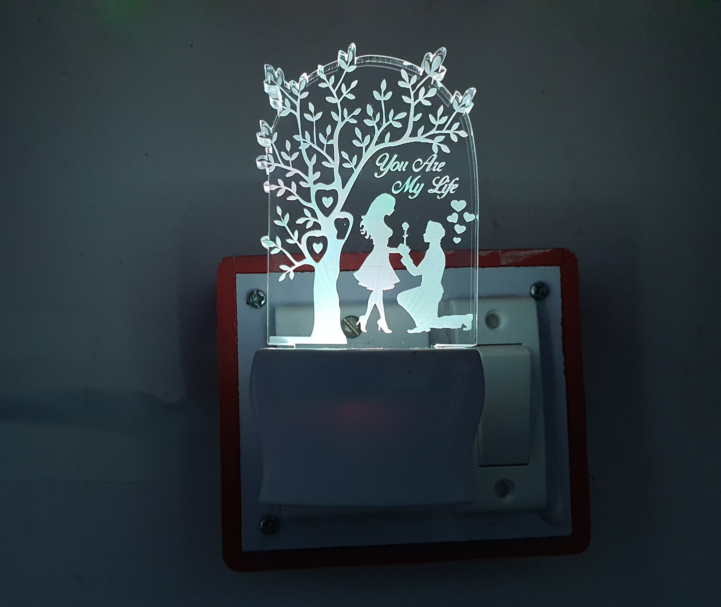 3D ” You are My Life  ” Beautifully Colour Changing Lamp