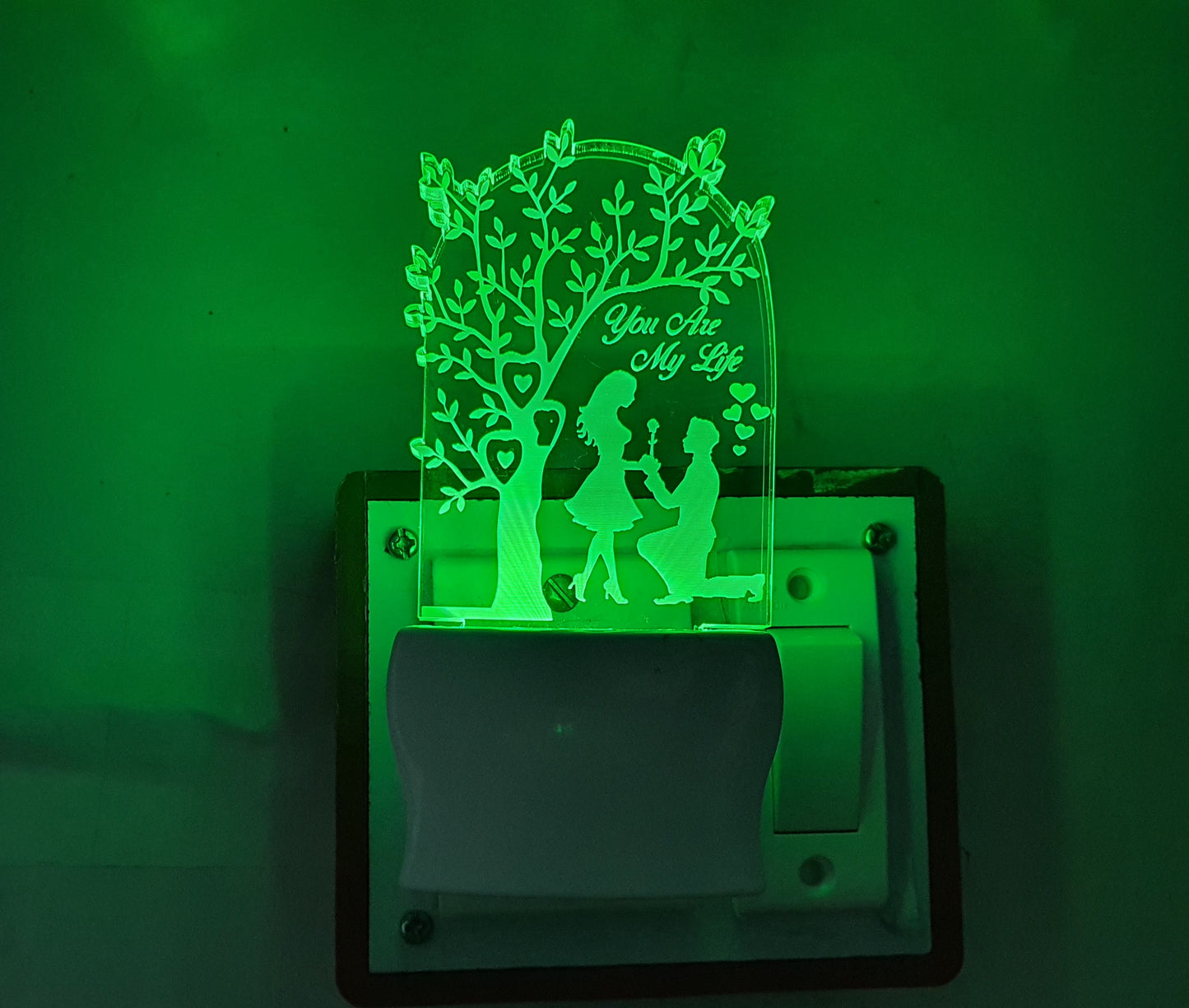 3D ” You are My Life  ” Beautifully Colour Changing Lamp