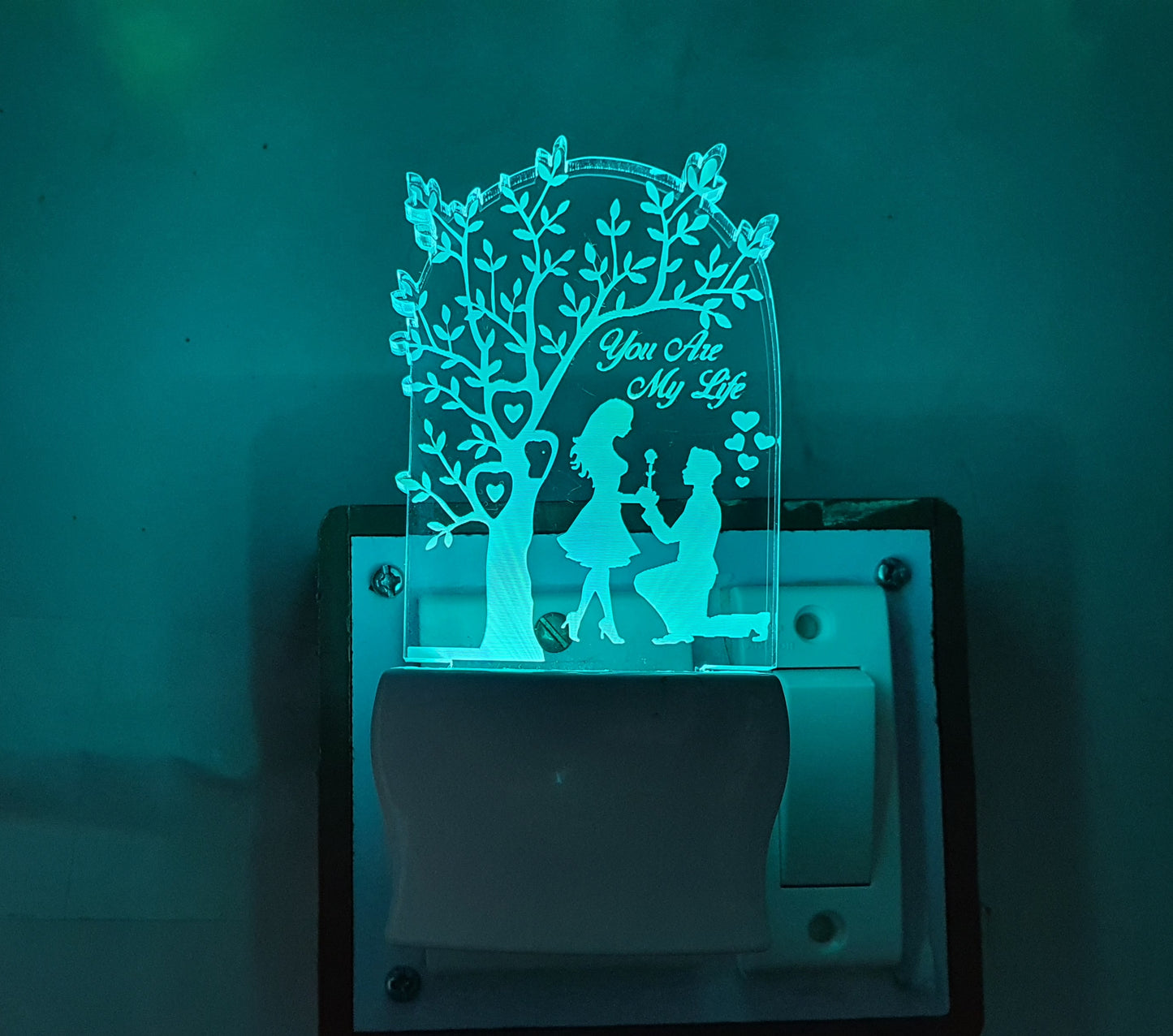 3D ” You are My Life  ” Beautifully Colour Changing Lamp