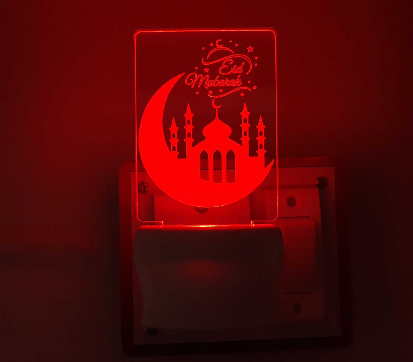 3D ” EID MUBARAK ” Beautifully Colour Changing Lamp