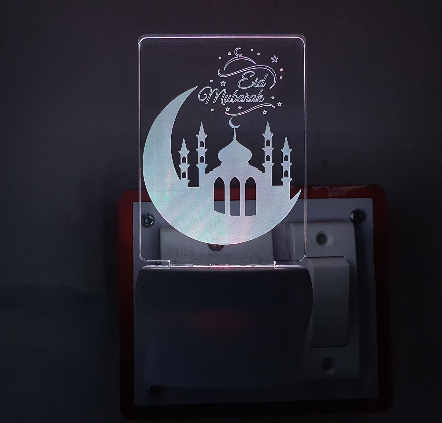 3D ” EID MUBARAK ” Beautifully Colour Changing Lamp