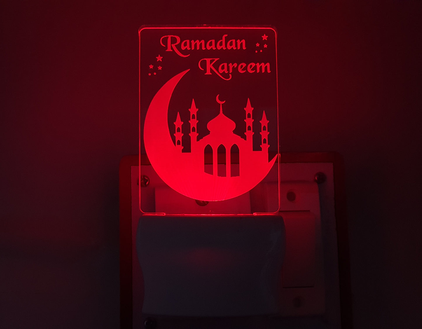 3D ” RAMDAN KAREEM ”Beautifully Colour Changing Lamp