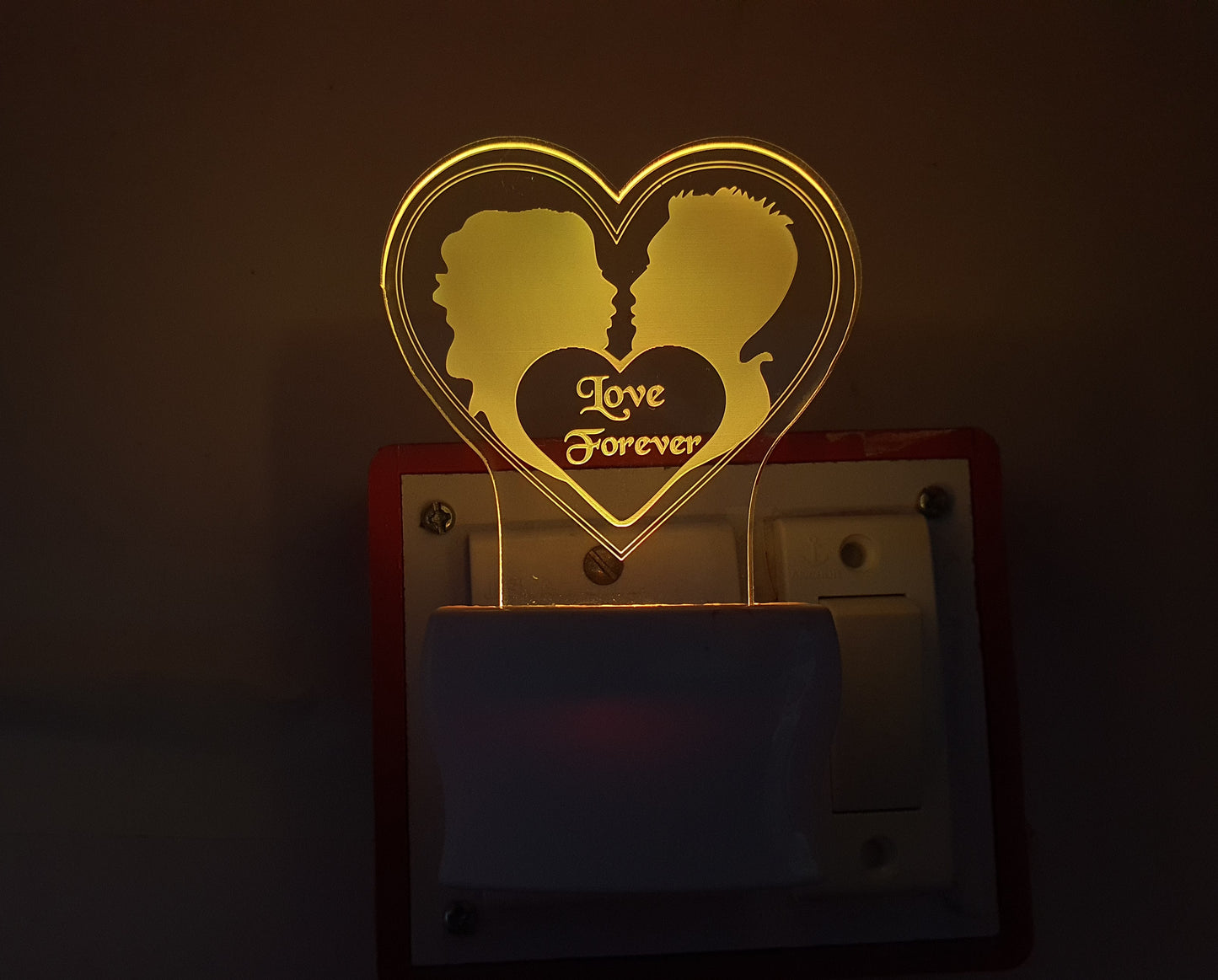 3D ” LOVE U FOREVER ” Beautifully Colour Changing Lamp