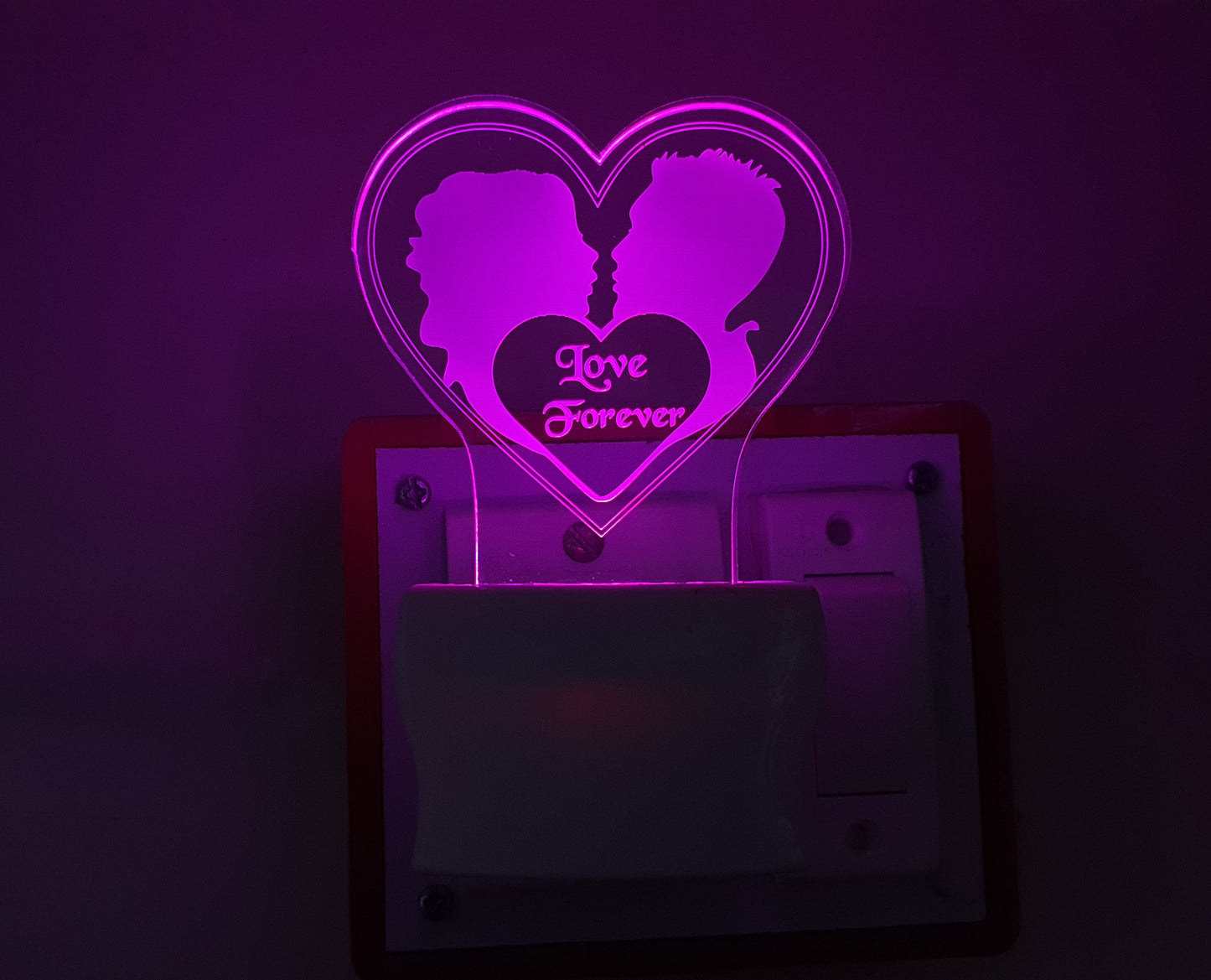 3D ” LOVE U FOREVER ” Beautifully Colour Changing Lamp