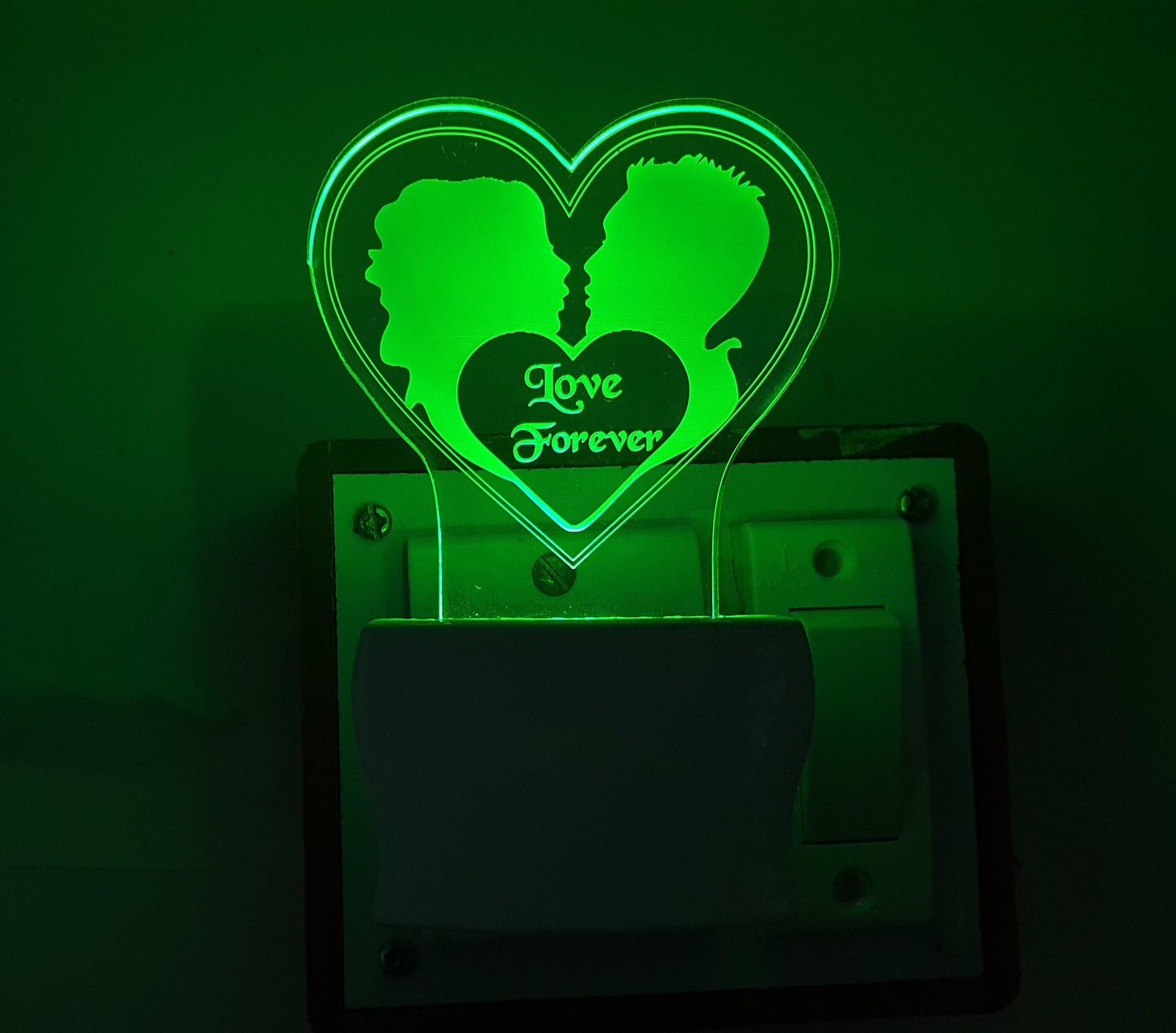 3D ” LOVE U FOREVER ” Beautifully Colour Changing Lamp