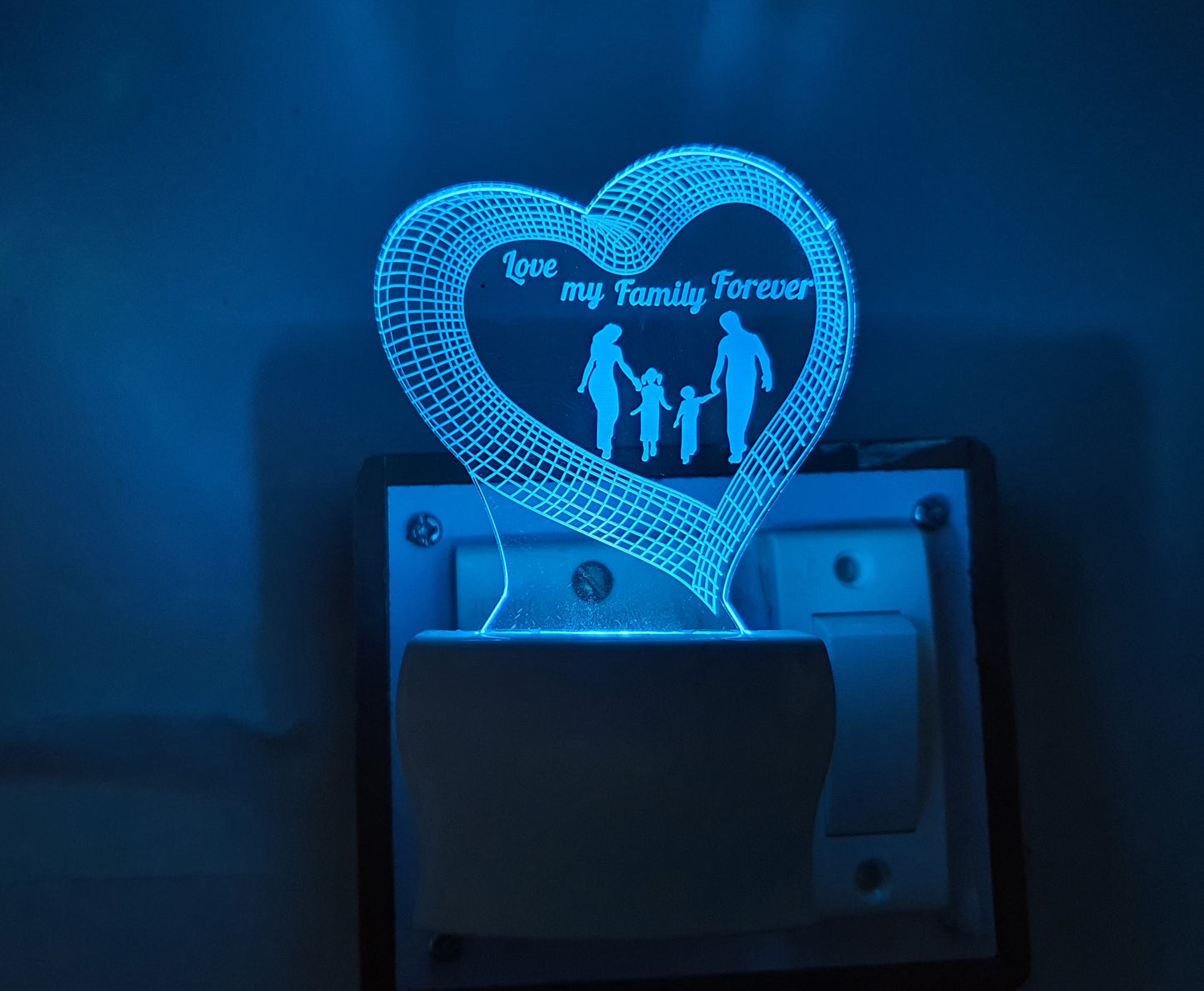 3D ” Family Love ” Beautifully Colour Changing Lamp