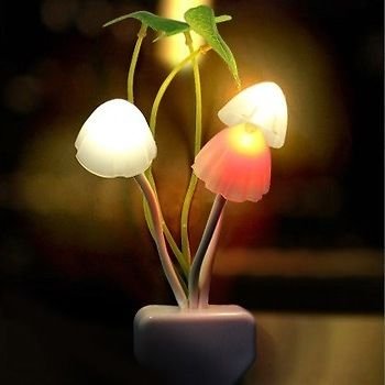 Fancy Color Changing LED Mushroom Night Light / Lamp