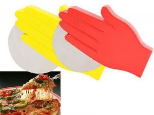 1 Peice Hand Shaped- Cake and Pizza Cutter