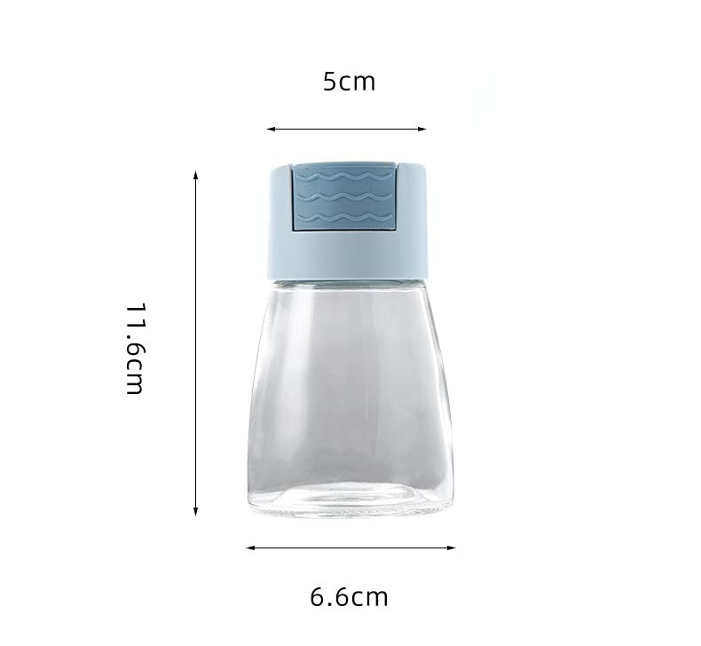 Seasoning Bottle, Moisture-Proof Salt, Spices & Suger Shakers with Press Button (1 PCS, Random Colour )