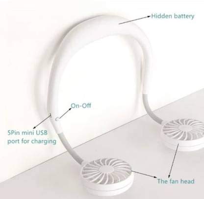 Neck Fan Hands-Free Portable Rechargeable