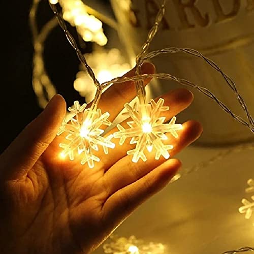 Snow Flake Warm White LED Light 16 Lamps