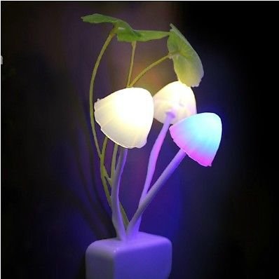 Fancy Color Changing LED Mushroom Night Light / Lamp