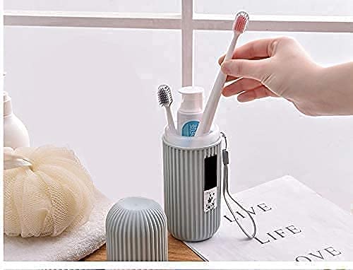 Set of 2 Portable Travel Toothbrush & Toothpaste Holder