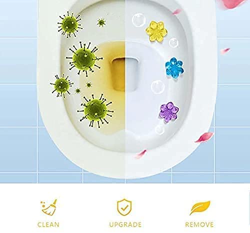 Toilet Freshener and Cleaner Flower Gel