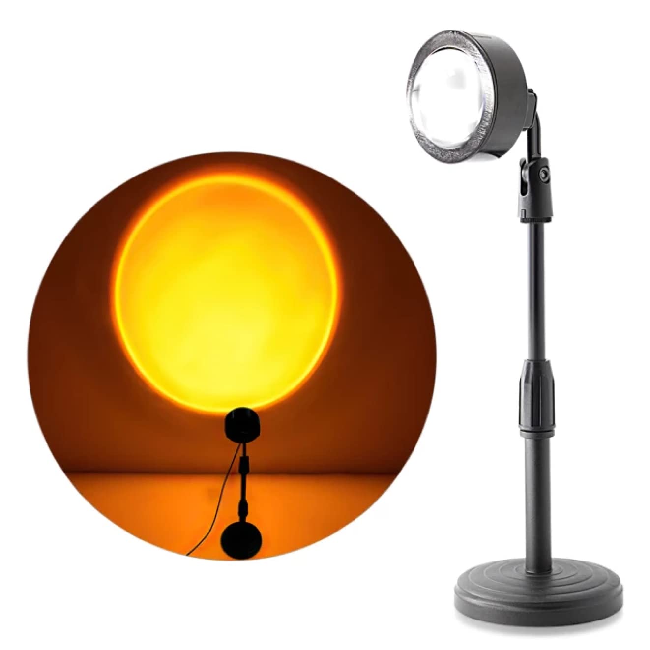 Sunset Projection LED 180 Degree Rotation Atmosphere Sunset Table Lamp