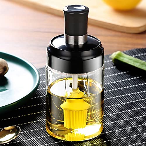 250ml Oil/Honey Dispenser Bottle for Kitchen with Oil Brush